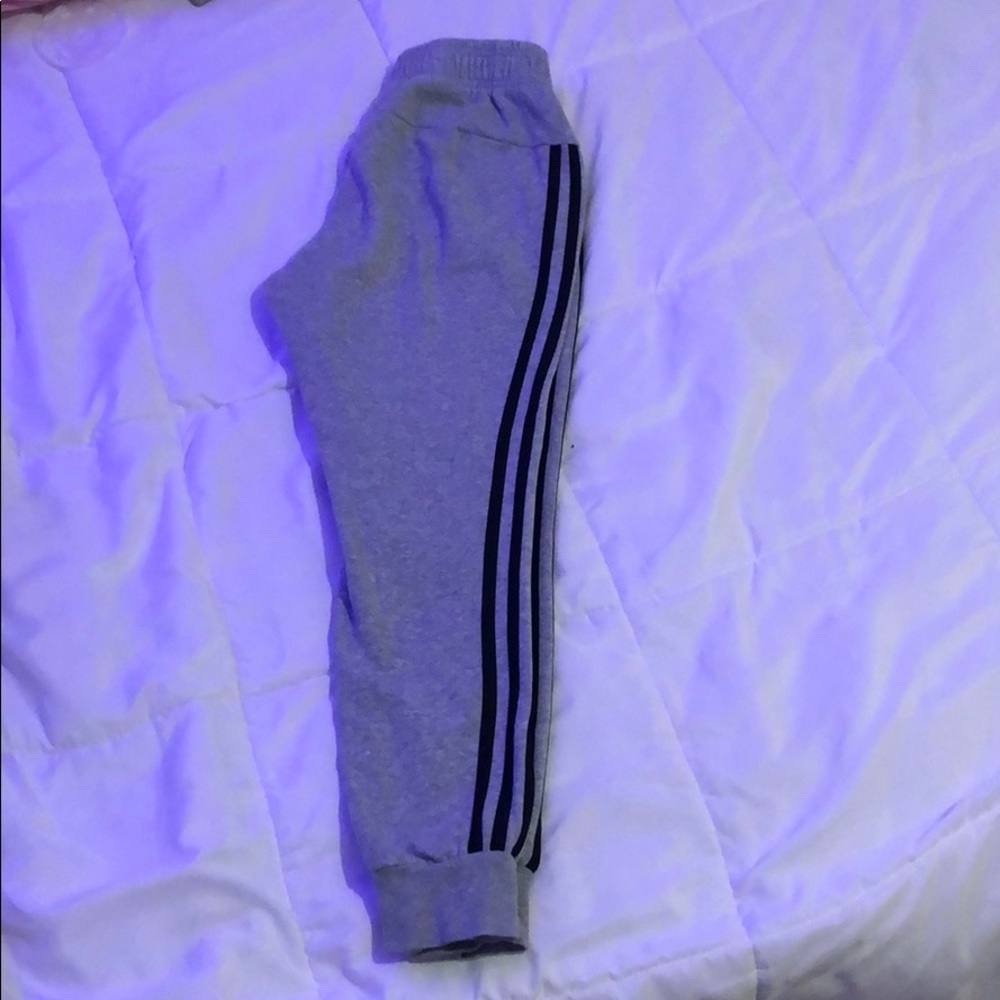 Grey Adidas joggers
